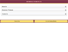 Tablet Screenshot of anitamedicalsystems.com